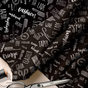 Tela Hair Stylist Text and Tools White ID749