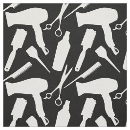 Tela Hairstylist Hair Salon de herramientas en blanco y