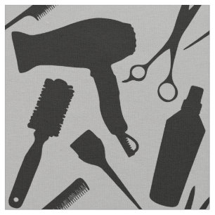 Tela Hairstylist Hair Salon de Herramientas Gris Black