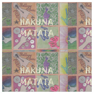 Tela Hakuna Matata DIY Lovely Colores Diseño de arte