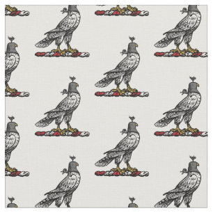 Tela Halcón de Caza Heráldica Halcón con casco C