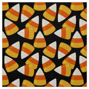 Tela Halloween Candy Corn Black