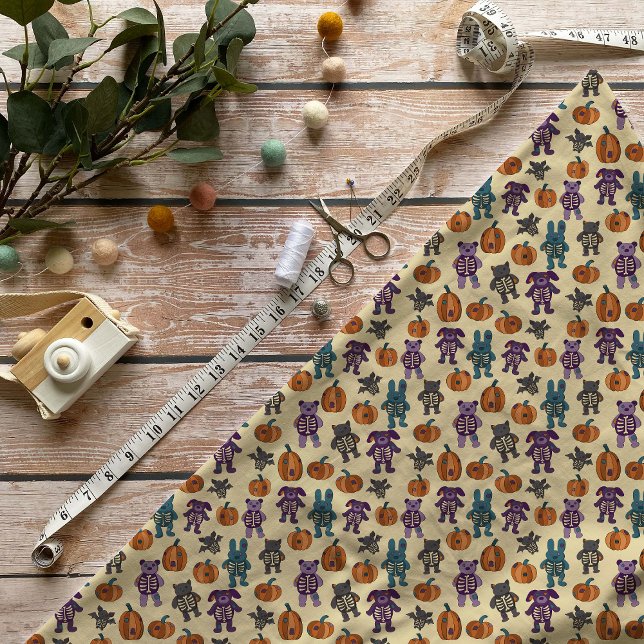 Tela Halloween con dibujos animados y calabazas (Subido por el creador)