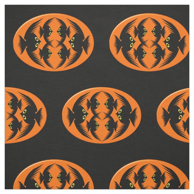 Tela Halloween Crows estampado Fabric (Retal)