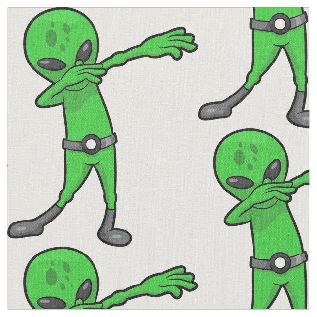 Tela halloween dabbing alien (De cerca)