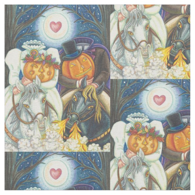 Tela HALLOWEEN FABRIC Repetir BODA DE FLORES DE DORMIR (De cerca)