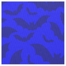 Tela halloween gótico murciélagos vampiros azul