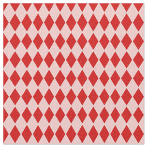 Tela halloween harlequin jester rojo rosa