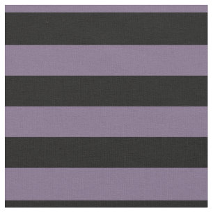 Tela Halloween Purple y Black Bold Stripes Fabric