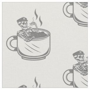Tela halloween skeleton café taza retro vintage