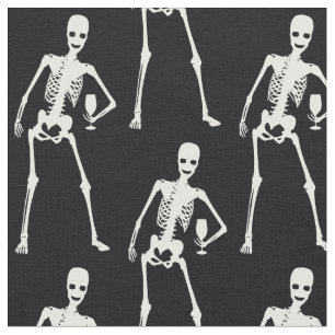 Tela halloween skeleton wine glass espeluznante diverti