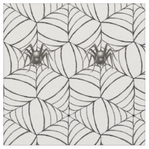 Tela Halloween Spider Cobwebs Light Creepy Pattern Fun