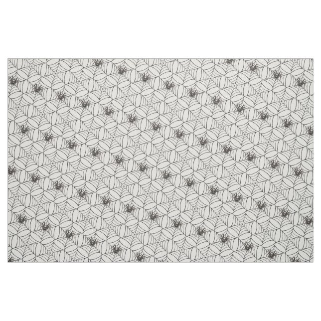 Tela Halloween Spider Cobwebs Light Creepy Pattern Fun ("Cuarto gordo" (fat quarter))
