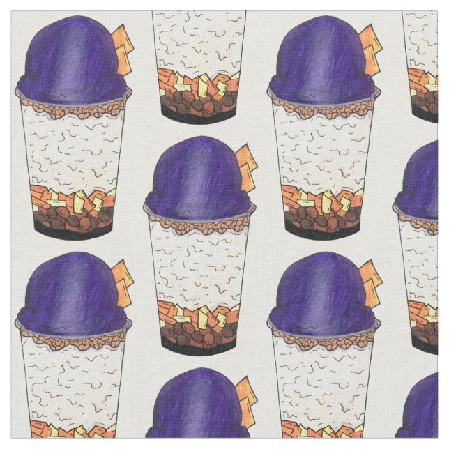 Tela Halo-Halo (Haluhalo) Hielo sórdido filipino hawaia (De cerca)