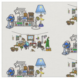 Tela Ham Radio Crazy Shack y Rig Fabric