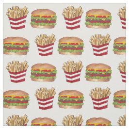 Tela Hamburguesa clásica de emparejamiento de comida rá
