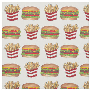 Tela Hamburguesa clásica de emparejamiento de comida rá