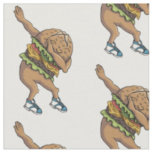 Tela hamburguesa divertida