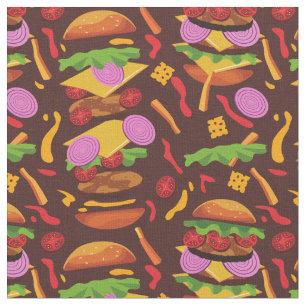 Tela hamburguesa hamburguesa cheeseburger marrón