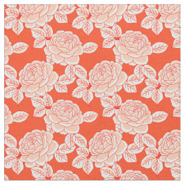 Tela Hand Drawn Peony Floral Fabric