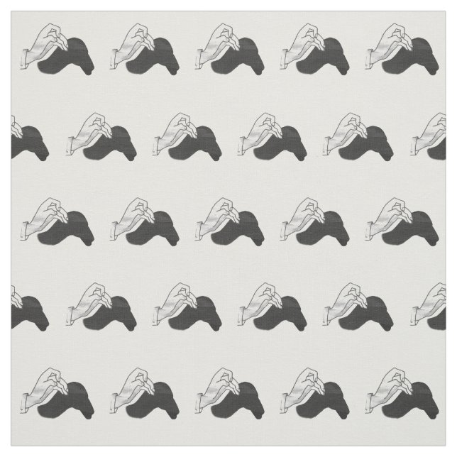 Tela Hand Silhouette Camel (Retal)