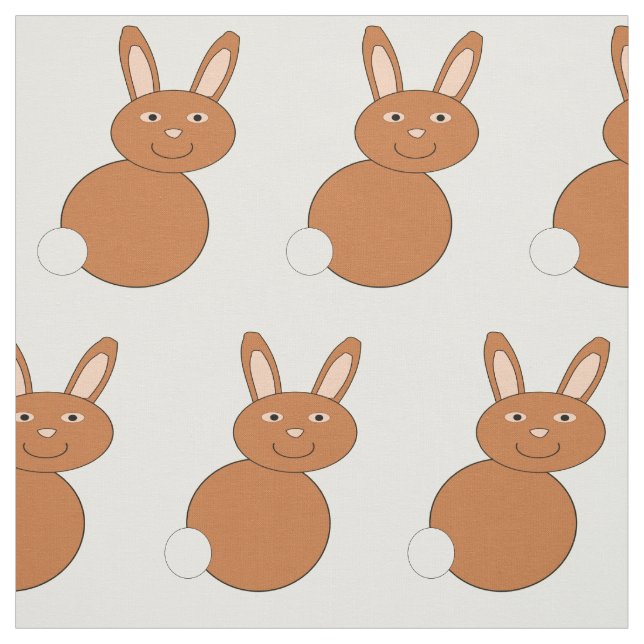 Tela Happy Easter Bunny Craft Fabric (Retal)