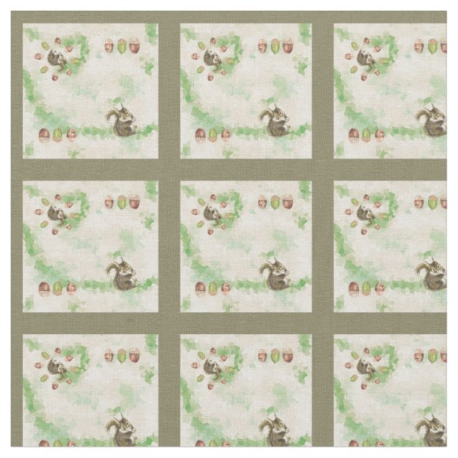 Tela Happy life of a squirrel (De cerca)