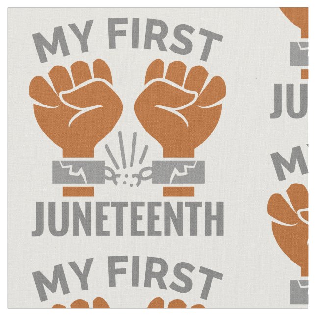 Tela happy my first juneteenth (De cerca)