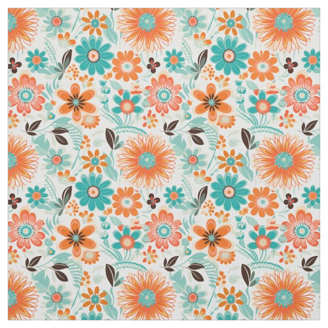 Tela Happy Trendy Retro Floral (Retal)