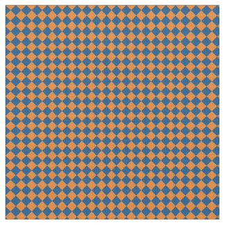 Tela Harlequin azul y anaranjado