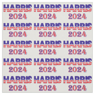 Tela Harris 2024 Presidente Democrat USA Flag Text