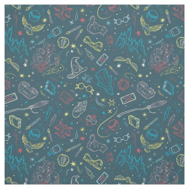 Tela HARRY POTTER™ Artifacts Line Art Pattern (Retal)