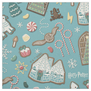 Tela HARRY POTTER™ HOGWARTS™ Navidades Patrón de cookie