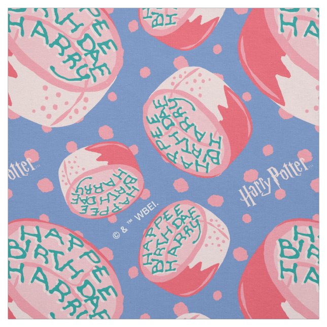 Tela HARRY POTTER™ Patrón de pastel de cumpleaños (Retal)
