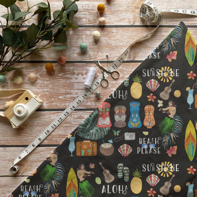 Tela Hawaiin Tiki Fabric (Subido por el creador)