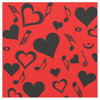 Tela Hearts and Music Notes
