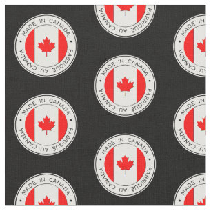 Tela Hecho en Canadá, Fabrique Au Canada, en negro