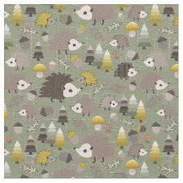 Tela Hedgehogs Nocturnal de Woodland