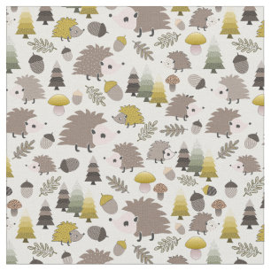 Tela Hedgehogs Nocturnal de Woodland