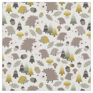 Tela Hedgehogs Nocturnal de Woodland