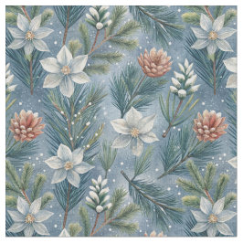Tela Hello Winter Pines & Flowers