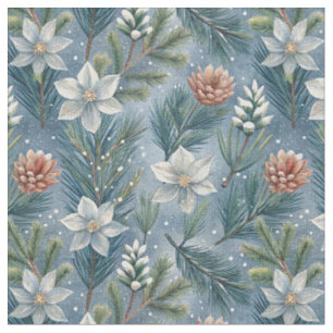 Tela Hello Winter Pines & Flowers