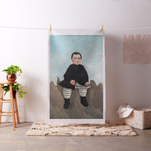 Tela Henri Rousseau - Niño en las rocas