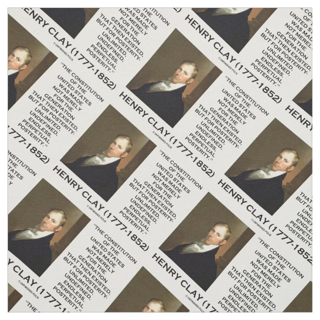 Tela Henry Clay Constitution De La Posteridad De Los Es (Retal)