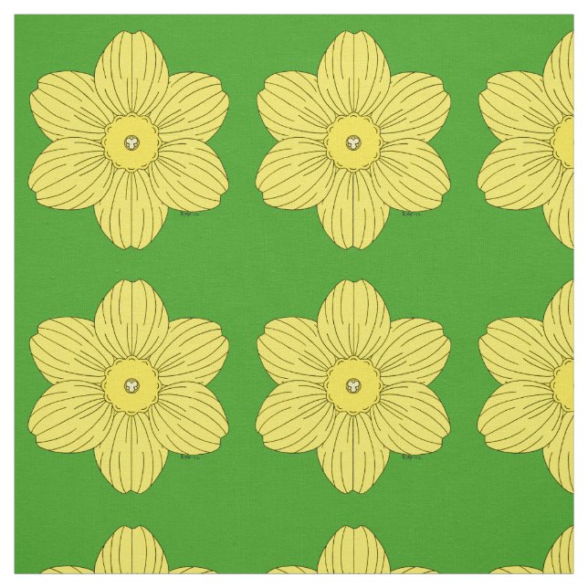 Tela Heraldic Daffodil (Retal)