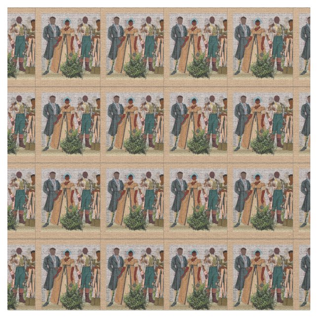 Tela Herencia Africana (De cerca)