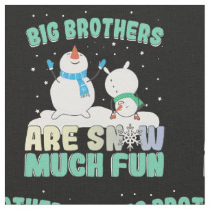 Tela Hermanos grandes se divierten con la nieve - Nieve