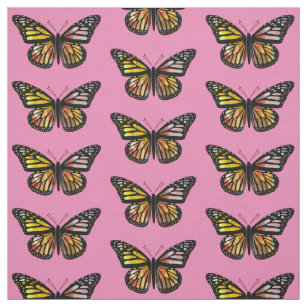 Tela Hermosa Butterflies Patrón de agua monarca