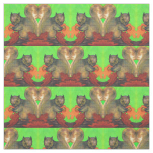 Tela hermosa huella de ardilla