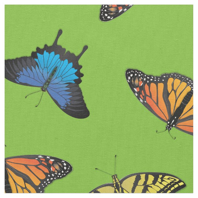 Tela Hermosa mariposa realista (De cerca)